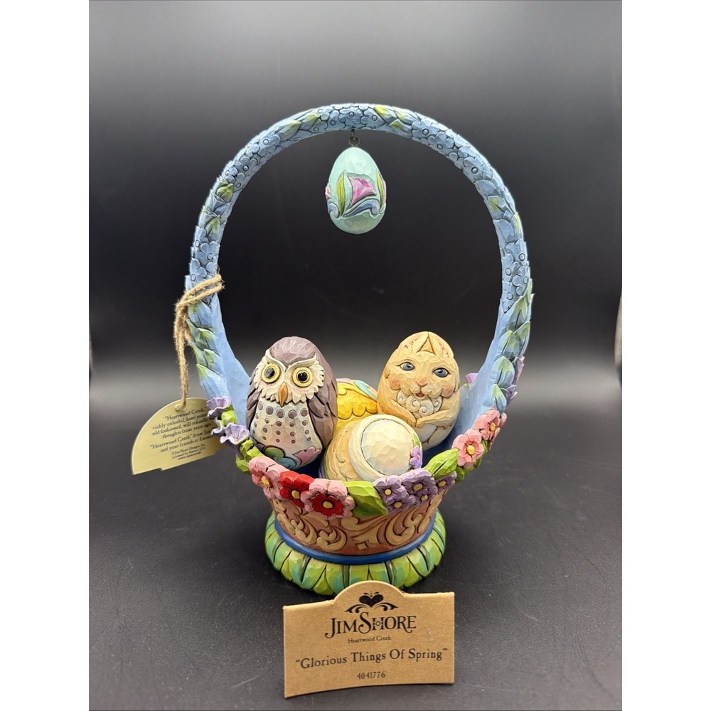 Jim Shore Annual Easter Basket 2012 "Basketful Of Surprises" (403691)